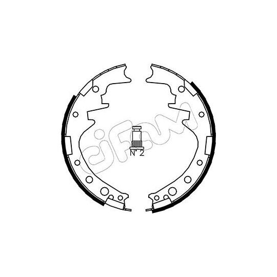 153-413 - Brake Shoe Set 