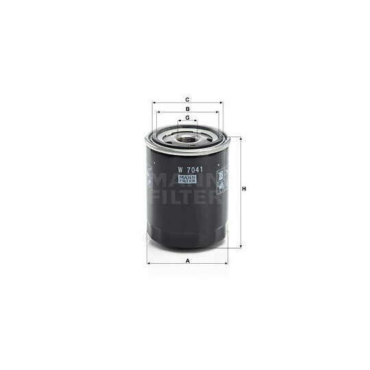 W 7041 - Oil filter 