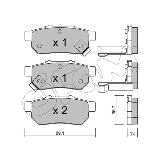 822-176-1 - Brake Pad Set, disc brake 