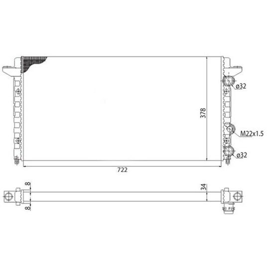 350213502003 - Cooling water radiator 