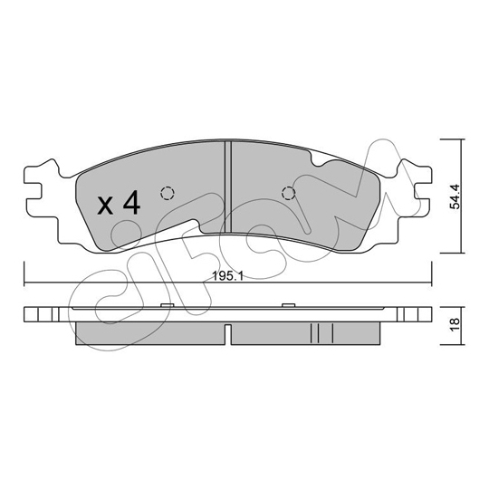 822-686-0 - Brake Pad Set, disc brake 