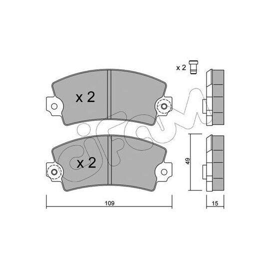 822-005-0 - Brake Pad Set, disc brake 