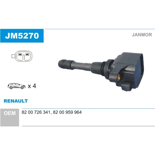 JM5270 - Ignition coil 