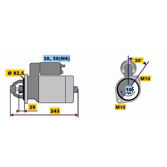 0 001 109 036 - Startmotor 