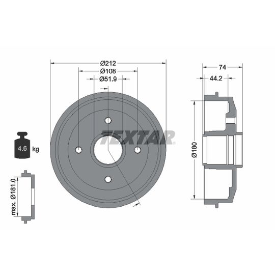 94011800 - Brake Drum 