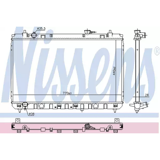 666212 - Radiator, engine cooling 