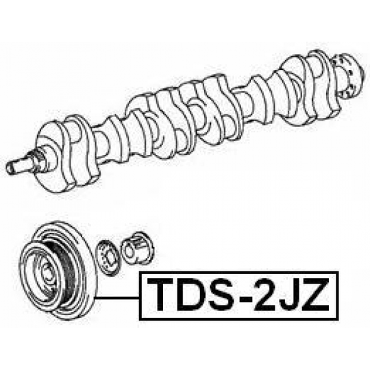 TDS-2JZ - Belt Pulley, crankshaft 