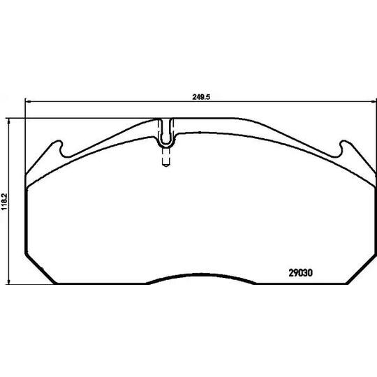 CVP013K - Brake Pad Set, disc brake 