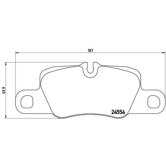 P 65 020 - Brake Pad Set, disc brake 