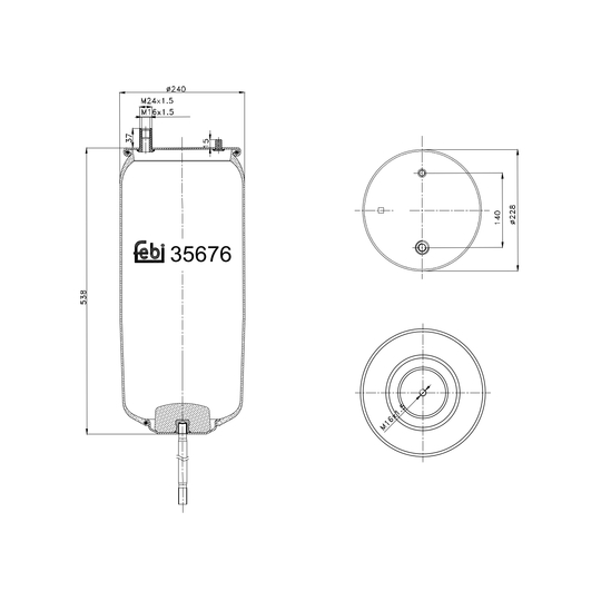 35676 - Boot, air suspension 