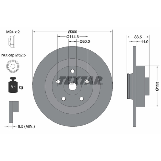 92233100 - Brake Disc 