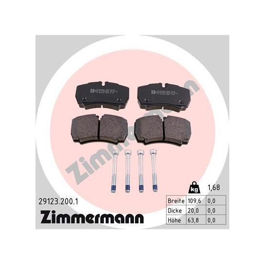 29123.200.1 - Brake Pad Set, disc brake 