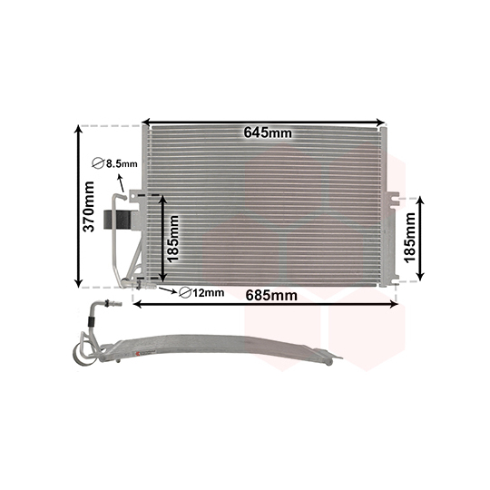 37005274 - Condenser, air conditioning 