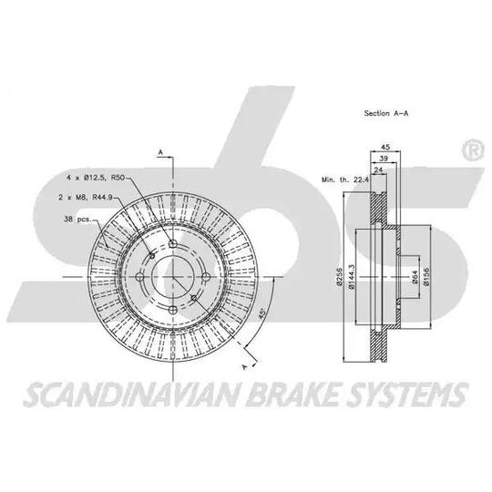 1815203039 - Brake Disc 