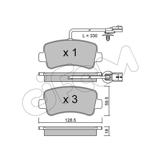 822-899-0 - Brake Pad Set, disc brake 