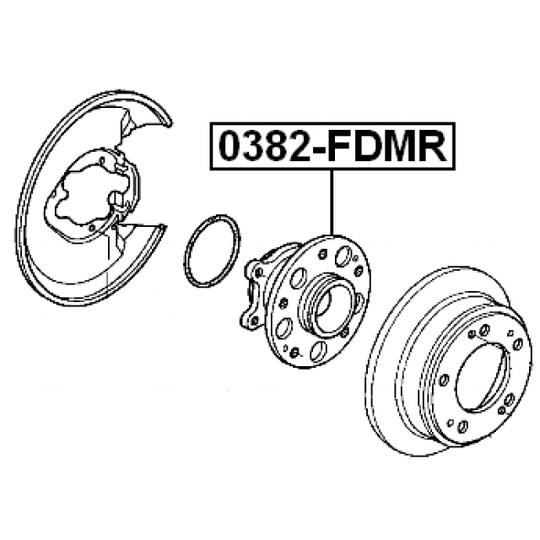 0382-FDMR - Wheel hub 