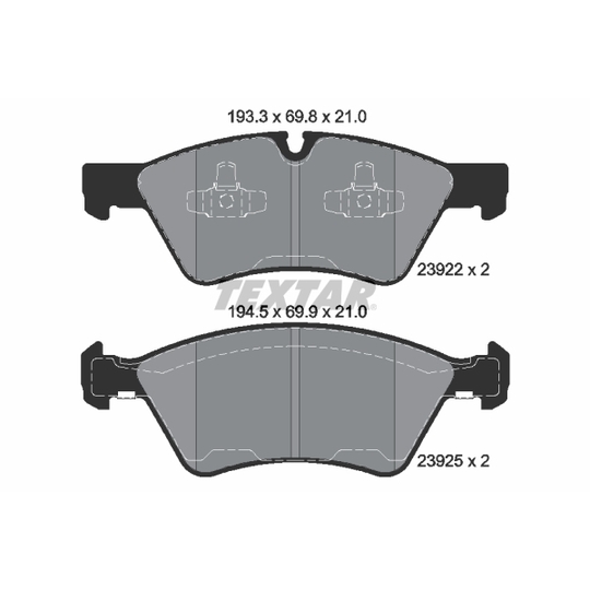 2392201 - Brake Pad Set, disc brake 