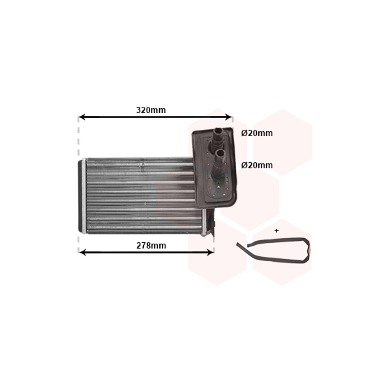 43006099 - Heat Exchanger, interior heating 