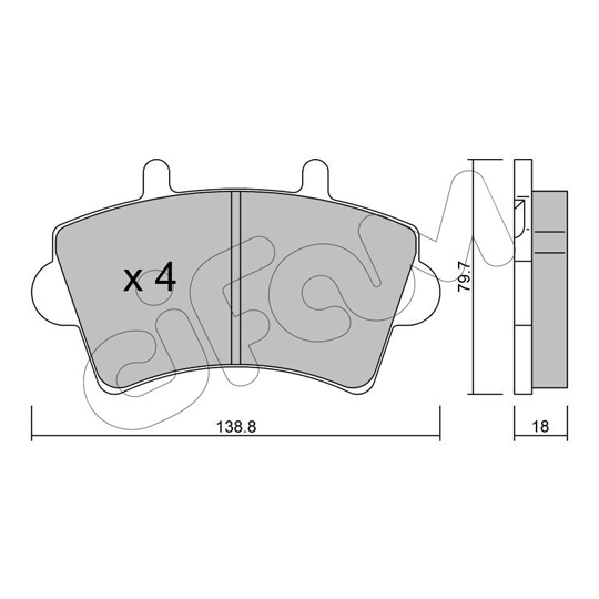 822-545-0 - Brake Pad Set, disc brake 