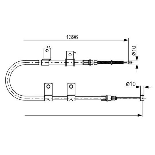 1 987 482 083 - Cable, parking brake 