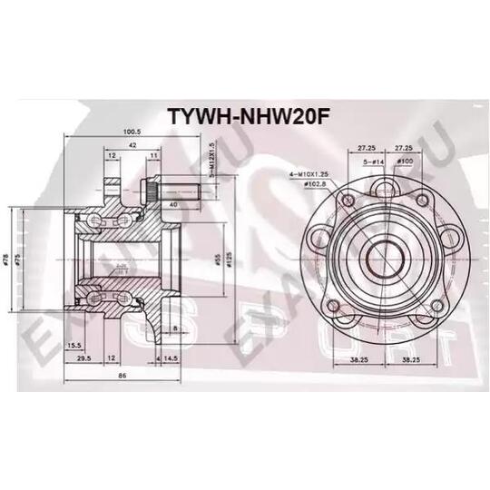 TYWH-NHW20F - Wheel hub 