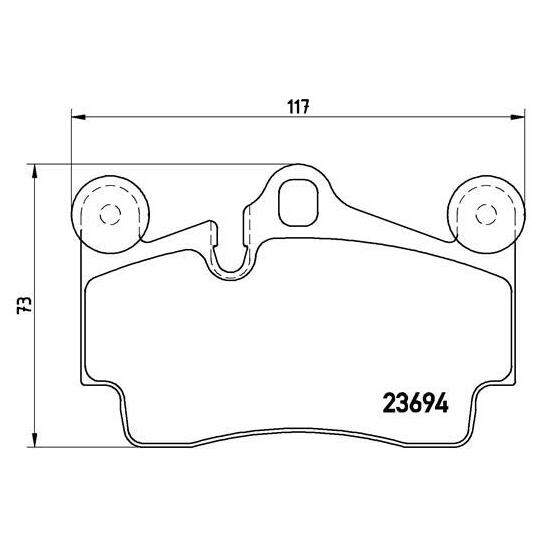 P 85 070 - Brake Pad Set, disc brake 