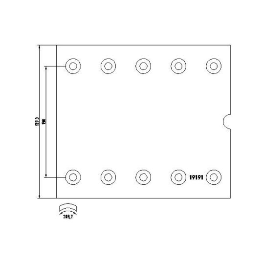 1919101 - Brake Lining Kit, drum brake 