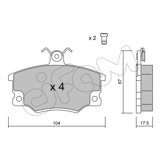 822-030-1 - Brake Pad Set, disc brake 