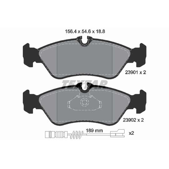 2390101 - Brake Pad Set, disc brake 