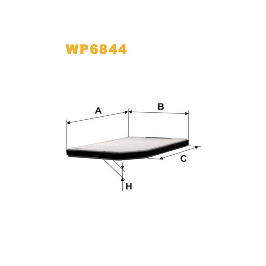 WP6844 - Filter, kupéventilation 