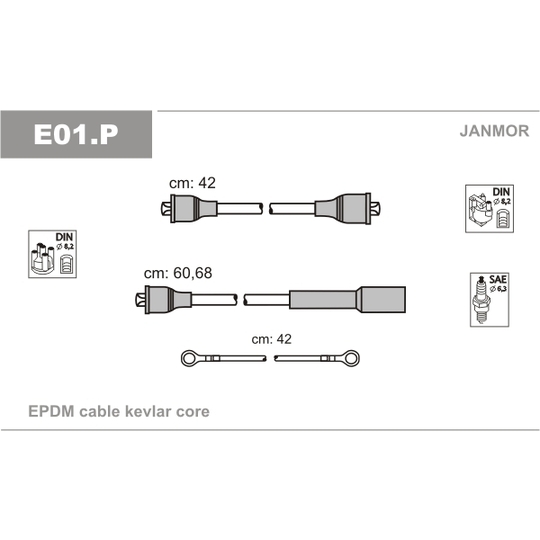 E01.P - Ignition Cable Kit 