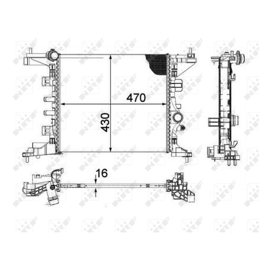 58477 - Radiaator, mootorijahutus 