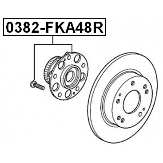 0382-FKA48R - Wheel hub 