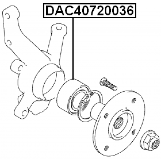 DAC40720036 - Wheel Bearing 