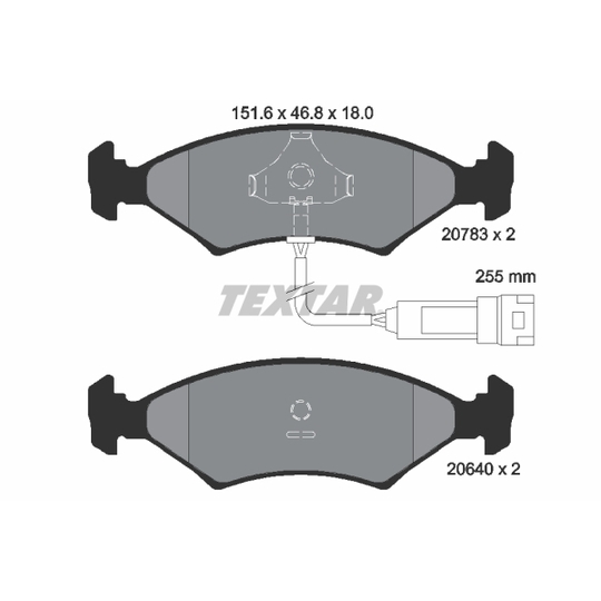 2078302 - Brake Pad Set, disc brake 