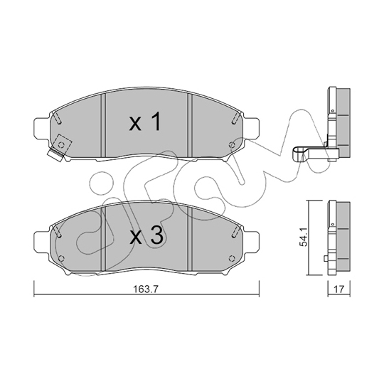 822-743-0 - Brake Pad Set, disc brake 