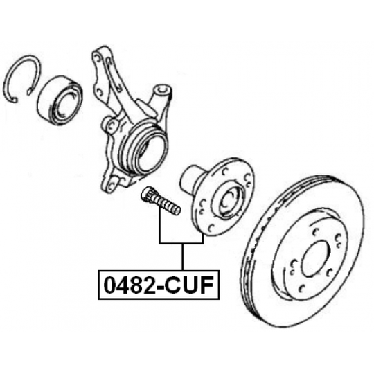 0482-CUF - Wheel hub 