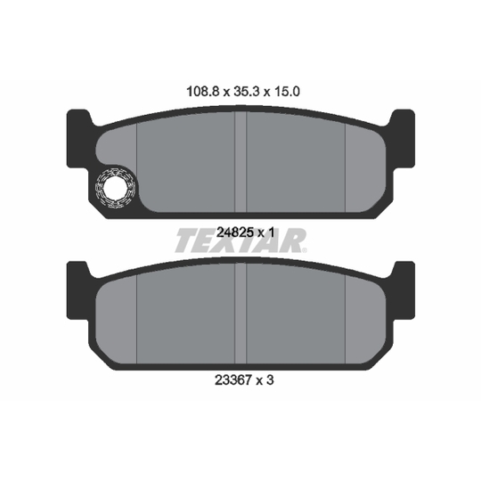 2482501 - Brake Pad Set, disc brake 