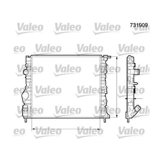 731909 - Radiaator, mootorijahutus 