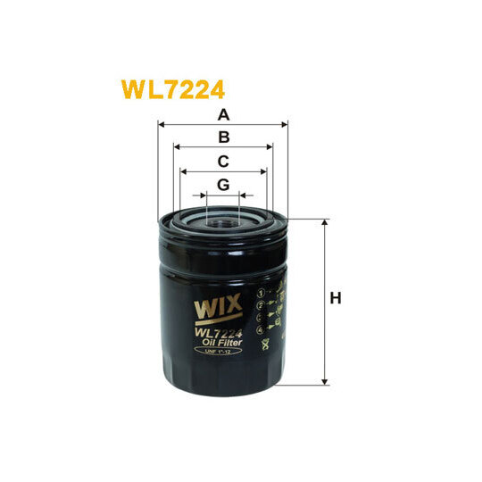 WL7224 - Oil filter 
