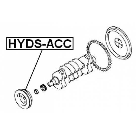 HYDS-ACC - Belt Pulley, crankshaft 