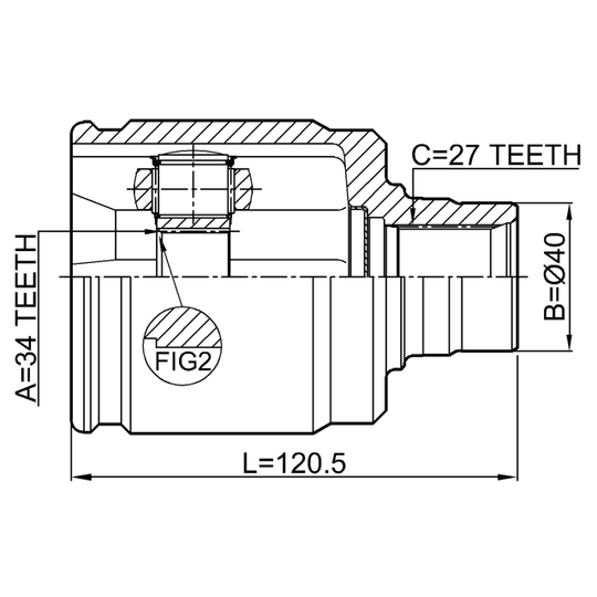 0311-CL20RH - Joint, drive shaft 