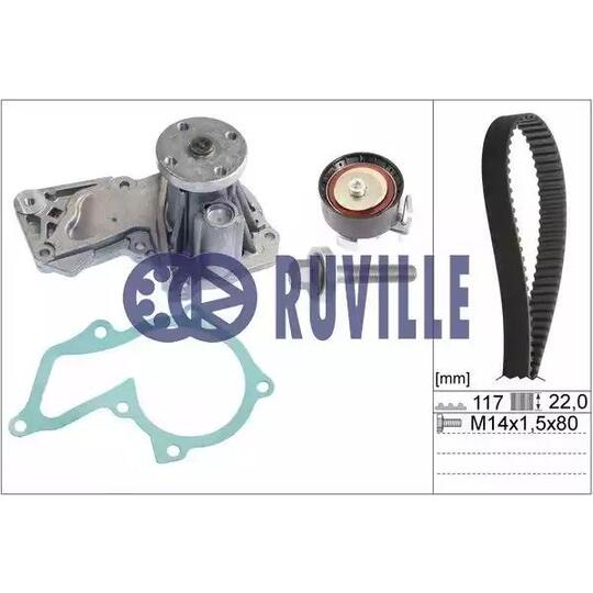 57118701 - Water Pump & Timing Belt Set 