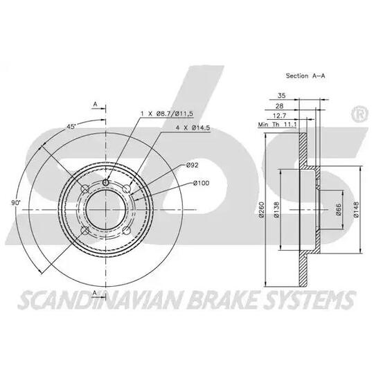 1815201516 - Brake Disc 