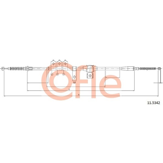 11.5342 - Cable, parking brake 