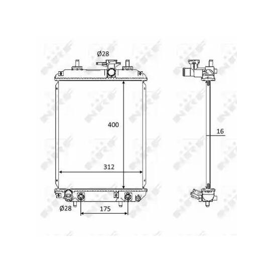 58538 - Radiator, engine cooling 