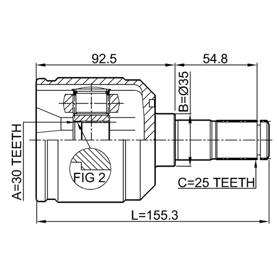 0411-N33 - Joint, drive shaft 