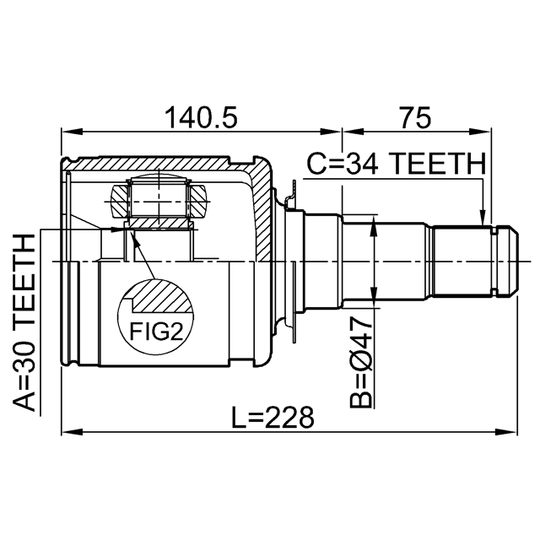 0111-200 - Joint, drive shaft 
