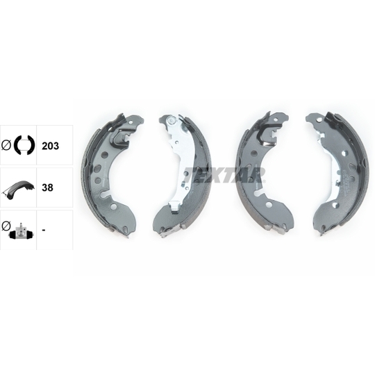 91080700 - Brake Shoe Set 