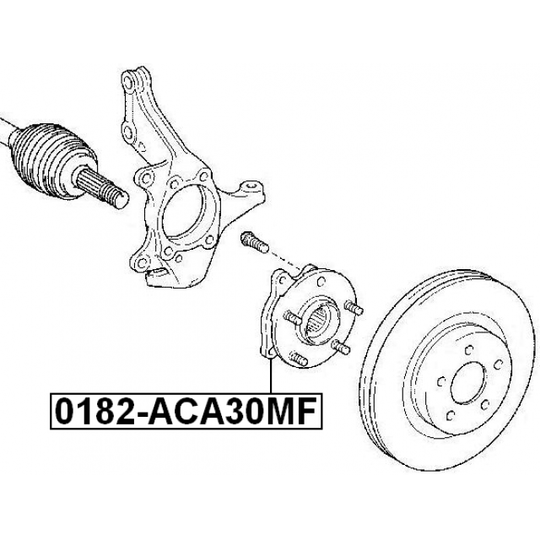 0182-ACA30MF - Wheel hub 